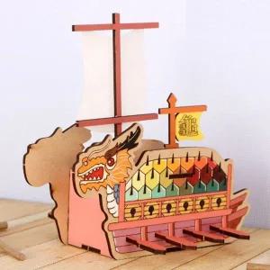 나무 저금통 만들기 거북선 유니크 창의력