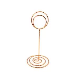 로즈골드 카페 와이어 명함 메모 네임텍 홀더 베이커리 사진꽂이