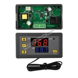 자동온도조절기 W3230 디지털 온도 12V 24V AC110-220V 조절기 가열 쿨링 제어 센서