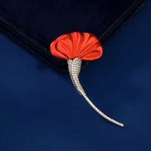 [골드스마일]꽃 5월 카네이션 붉은 스승의날 브로치 어버이날 특선 E형