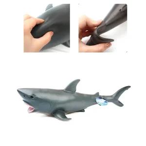 안전한 고무재질 빅사이즈 상어 소프트인형 어린이날선물 안전성 안전소재 교육용모형