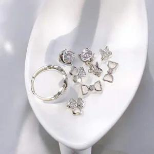 [콩심팥심]게더릭 반지 + 4종 Y3 귀걸이 세트 여자선물 여성선물