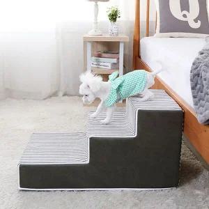 [콩심팥심]3단 강아지계단 애견스텝 고급형 다미펫 반둥물계단