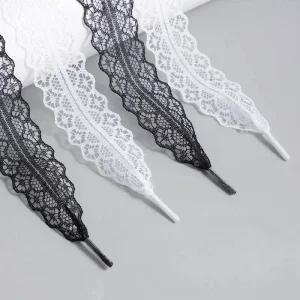 고무줄신발끈 레이스 신발 끈 캐주얼 운동화 29CM 너비 ？？플랫 블랙 화이트