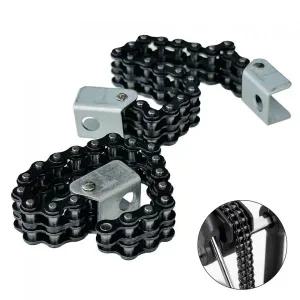 드럼연습패드 베이스 드럼 풋 페달 체인 - 싱글더블 드 조립 타악기 부품 금속 검은색