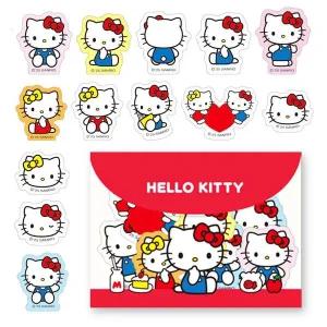 산리오 헬로키티 스티커 파우치세트-40EA