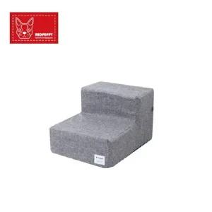 레드퍼피 퓨터그레이 펫스텝 쿼트롤리 2단 강아지계단