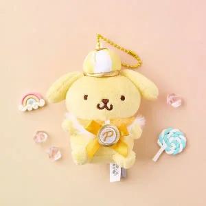 [골드스마일]산리오 폼폼푸린 왕관 가방고리 8cm