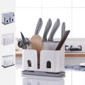 [골드스마일]칼 정리 수저통 다기능 블록 홀더