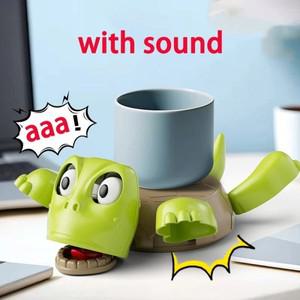 재미 있은 3D 인쇄 소리와 함께 당황한 거북이 코스터, 홈/사무실 장식 커피 티 컵 매트 절연 패드 머그