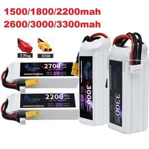마스카라 4S LiPo 배터리 14.8V 1500mah 1800mAh 2200mah 2600mAh 3300mAh 45C/60C RC FPV 드론 쿼드콥터