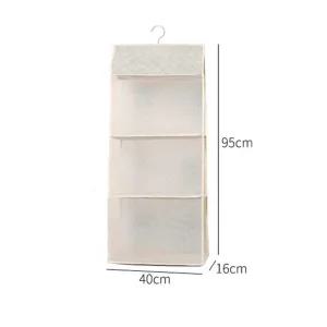 3단 부직포 접이식 가방 행거 옷장 핸드백 정리_WB849D7