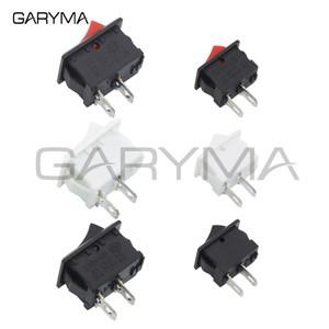 1Pcs/5Pcs 로커 스위치 3A250VAC / 스냅 ON-OFF I/O SPST 2 핀 미니 보트 버튼 전원 10x15mm/15x21mm