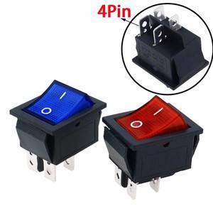 KCD4 로커 스위치 ON-OFF 2 4 핀 조명 전원 있는 전기 장비 16A 250VAC/ 20A