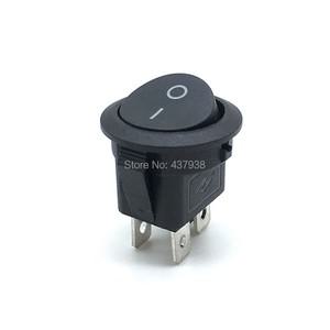 5pcs KCD1 224N 라운드 로커 스위치 라이트 4 핀 6A 250V/10A 125VAC 보트 스냅인 SPST ON OFF 2