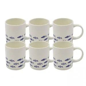 카페용 세라믹 머그잔 커피컵 찻잔 물잔 피쉬 디자인