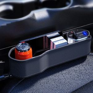 범용 카시트 갭 정리함, 컵 거치대 자동 콘솔 사이드 포켓, 무선 충전, IOS C타입 개폐식 케이블