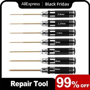 RC 헬리콥터 무인 항공기 모델 호환 수리 도구미니 소형 정밀 육각 드라이버 세트 알렌