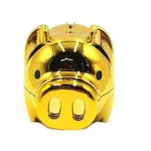 중형 저금통 금색 팬시 저축통 황금색 돼지 모양 저축함