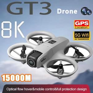 2025 신형 GT3 드론 RC 8K 5G GPS 전문가용 HD 항공 촬영 원격 조종 듀얼 카메라 쿼드콥터 UAV