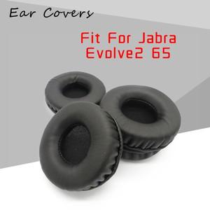 Jabra Earpads Evolve2 65 헤드폰 교체 용 헤드셋 이어 패드 PU 가죽 스폰지 폼