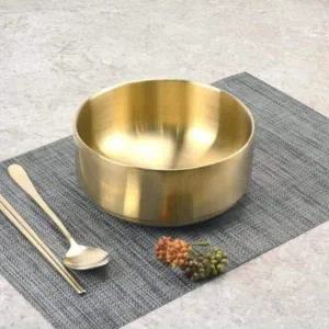 [골드스마일]업소용 티타늄 대접 4호 17cm 한정식 식기 국그릇 전문용