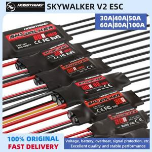 Hobbywing Skywalker 30A 40A 50A 60A 80A 100A V2 RC FPV 쿼드콥터 비행기 헬리콥터용 UBEC가 포함된 ESC