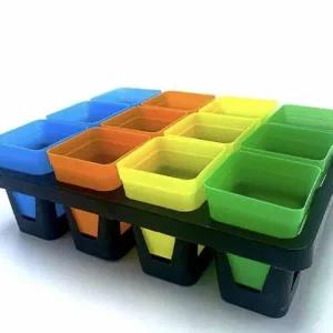 [골드스마일]다육식물 미니 화분 받침대 12칸 소형 식물 정리대