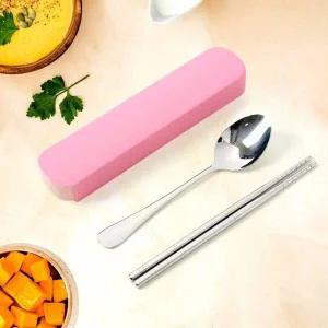 휴대용 식기 숟가락 수저통 도시락용 수저 케이스