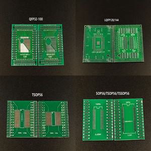 범용 PCB 어댑터 보드 트랜스퍼 DIP 핀 피치 SOP56/TSSOP56/TSSOP56 to LQFP128/144