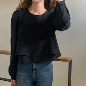 [다잇템] 여성 코디 코르셋 베이직 세미시스루 블라우스_23822610_588872