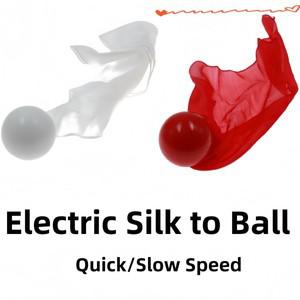 전기 실크 볼-빠른 속도 느린 흰색 및 빨간색 마술 트릭 무대 사라지는 소품 코미디 환상 멘탈리즘