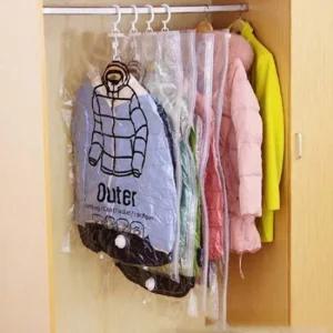 겨울옷 압축팩 진공 의류 비닐 커버 옷정리 옷장정리 의류압축팩 압축팩 여행용압축팩