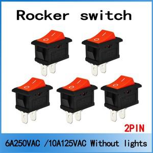 5/20/100Pcs 2 핀 KCD1 전력 보트 모양 SPST ON-OFF 로커 스위치 토글