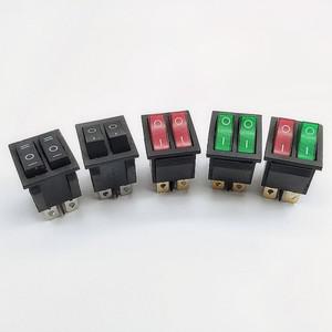 더블 라이트 스위치 로커 방수 ON-OFF KCD6 보트 전원 1 개 6PIN 16A 250V 20A 125V