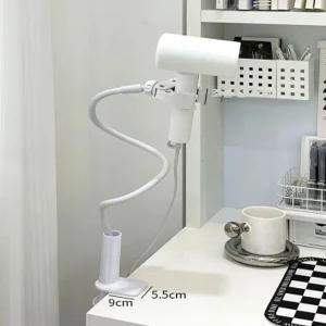 화장실 거치대 헤어드라이기 핸즈프리 집게 드라이어 고정