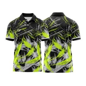 오레인 편안한 볼링 유니폼 반팔티 네온블랙 조기 트레이닝