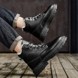 [라일리] Rly 남성 2컬러 클래식 기모 방한 워커