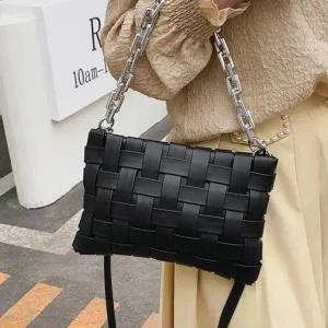 F006845_위빙짜임 크로스짜임 사각클러치백 숄더백