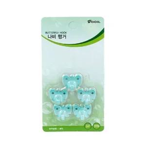 우일 나비행가 3EA 도어훅 부착행거 접착행거 부착식행거 미니행거