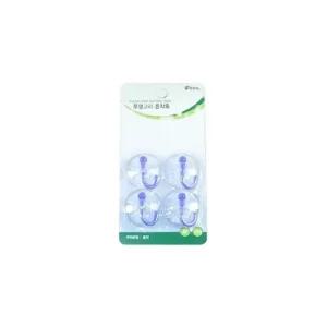 투명고리 흡착훅 5EA 심플행거 모자걸이