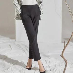 [라일리여성의류] Rly 겨울 기모안감 슬랙스 여성 허리밴딩 따뜻한 데일