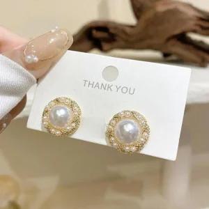[라일리쥬얼리] Rly 진주귀걸이 여자귀걸이 상견례귀걸이 단아한귀걸이