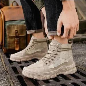 [라일리] Rly 남성 레이스업 하이탑 워커부츠 스니커즈 운동화