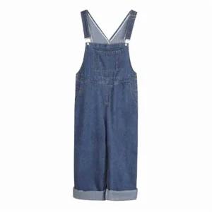 여성 청 멜빵바지 데님 점프수트 일자핏 꾸안꾸 오버롤