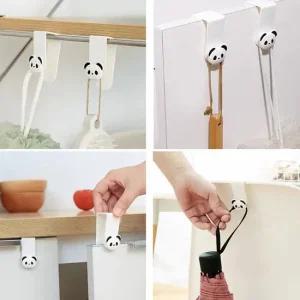 무타공 간편설치 튼튼한 팬더 수납장 도어 후크걸이 도어후크 도어행거 도어훅 문옷걸이