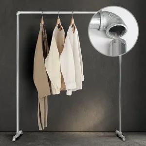 파이프행거 튼튼한 철제 옷걸이거치대 조립식 옷방 벽 스탠드옷걸이 옷걸이행거