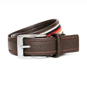 벨트 캐주얼 바지 남성 교복 혁띠 허리띠 다크브라운