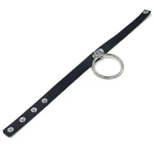 [라일리쥬얼리] Rly 포인트링 레더 초커 목걸이 SL-1004751