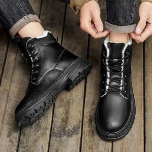 [라일리] Rly 남성 2컬러 모던 클래식 패션 기모 방한 워커